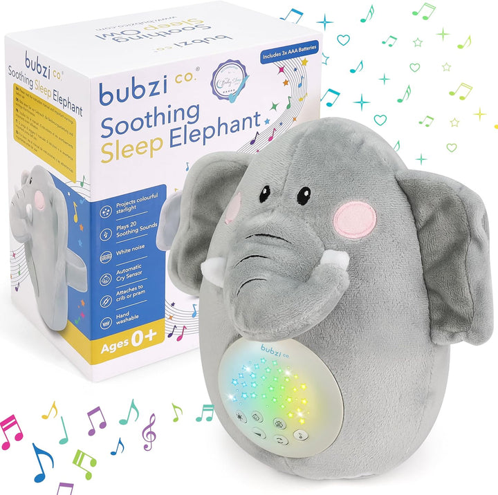 Spieluhr Baby Schrei-aktivierter Sensor Weisses Rauschen Spielzeug-Einschlafhilfe Babys-Elefant Soun