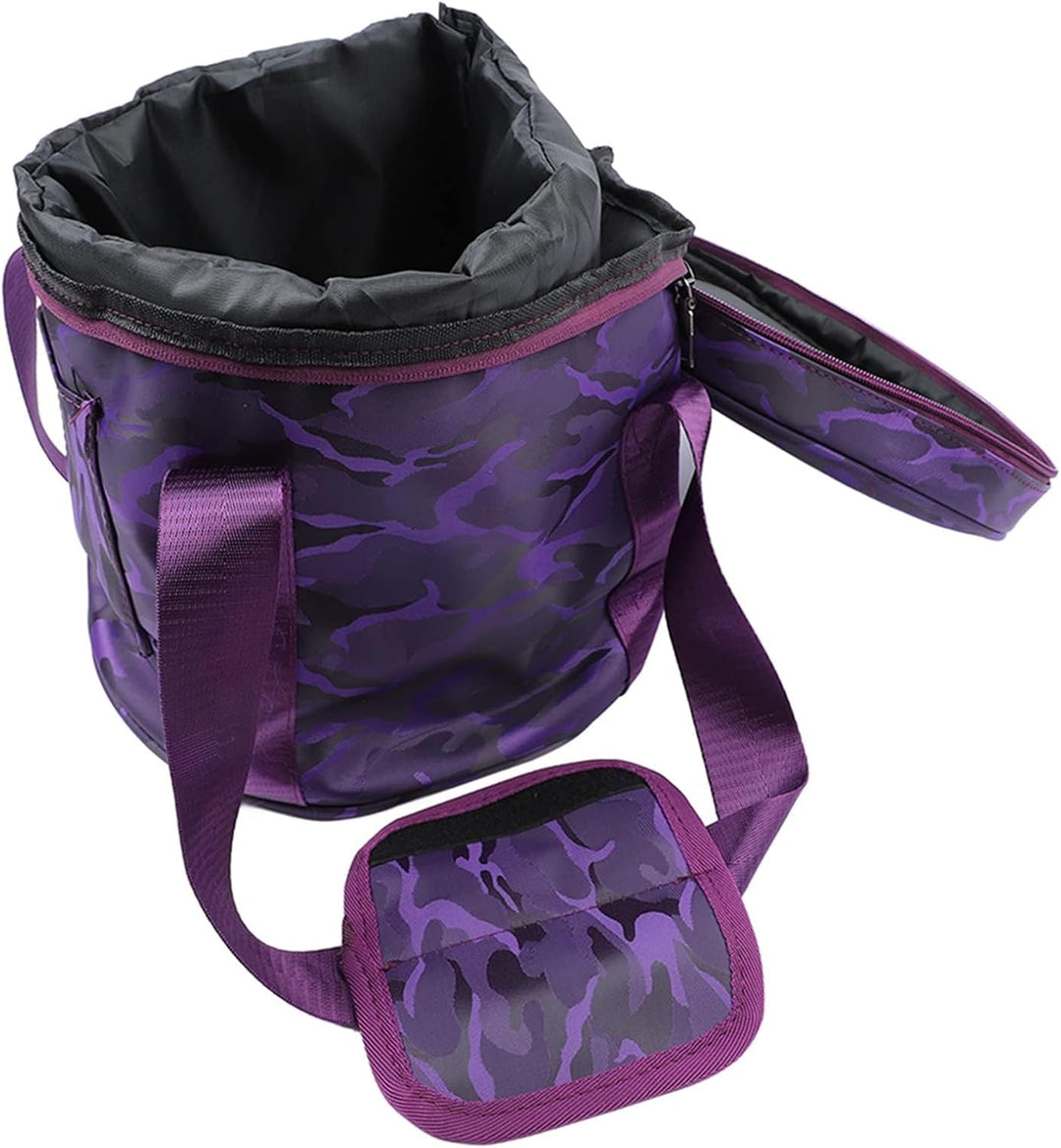 Musikschalen-Tasche, Klangschalen-Aufbewahrungstasche, Kristall-Klangschalen-Tragetasche mit 2 Ausse