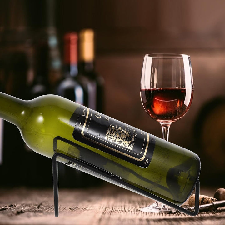 Cabilock Weinflaschenhalter Arbeitsplatte Weinregal Metall Kompakt Weinhalter Für Zuhause Bar Restau