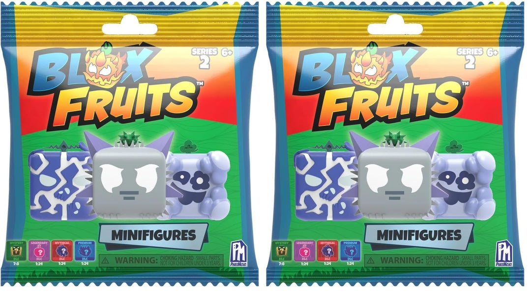 Blox Fruits Mini Figuren Collectible Blind Box Serie 2 (Packung mit 2)