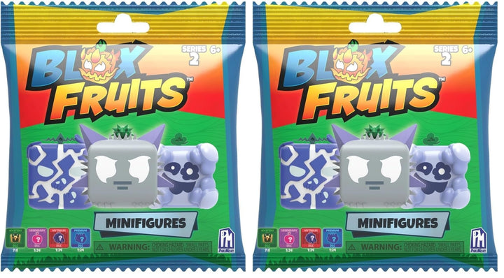 Blox Fruits Mini Figuren Collectible Blind Box Serie 2 (Packung mit 2)