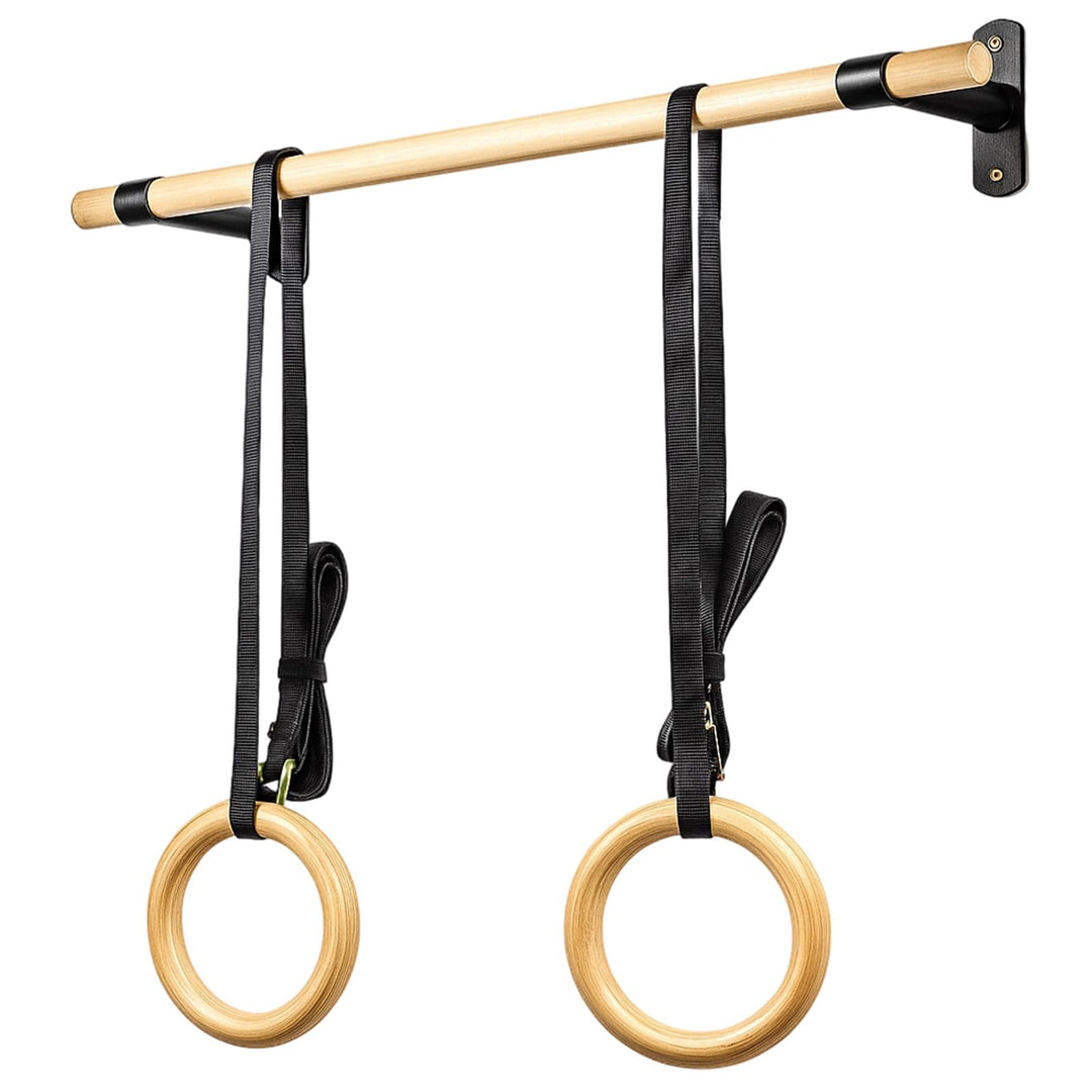 Klimmzugstange Wand, Holz Pull Up Bar, Fitness Krafttraining Klimmzug Stange für Erwachsene/Teenager
