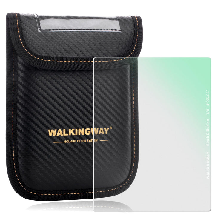 Walking Way 4x5.65 Zoll 1/8 Black Diffusion Rechteckfilter, HD Optikglas Multi-Coated für subtilen K