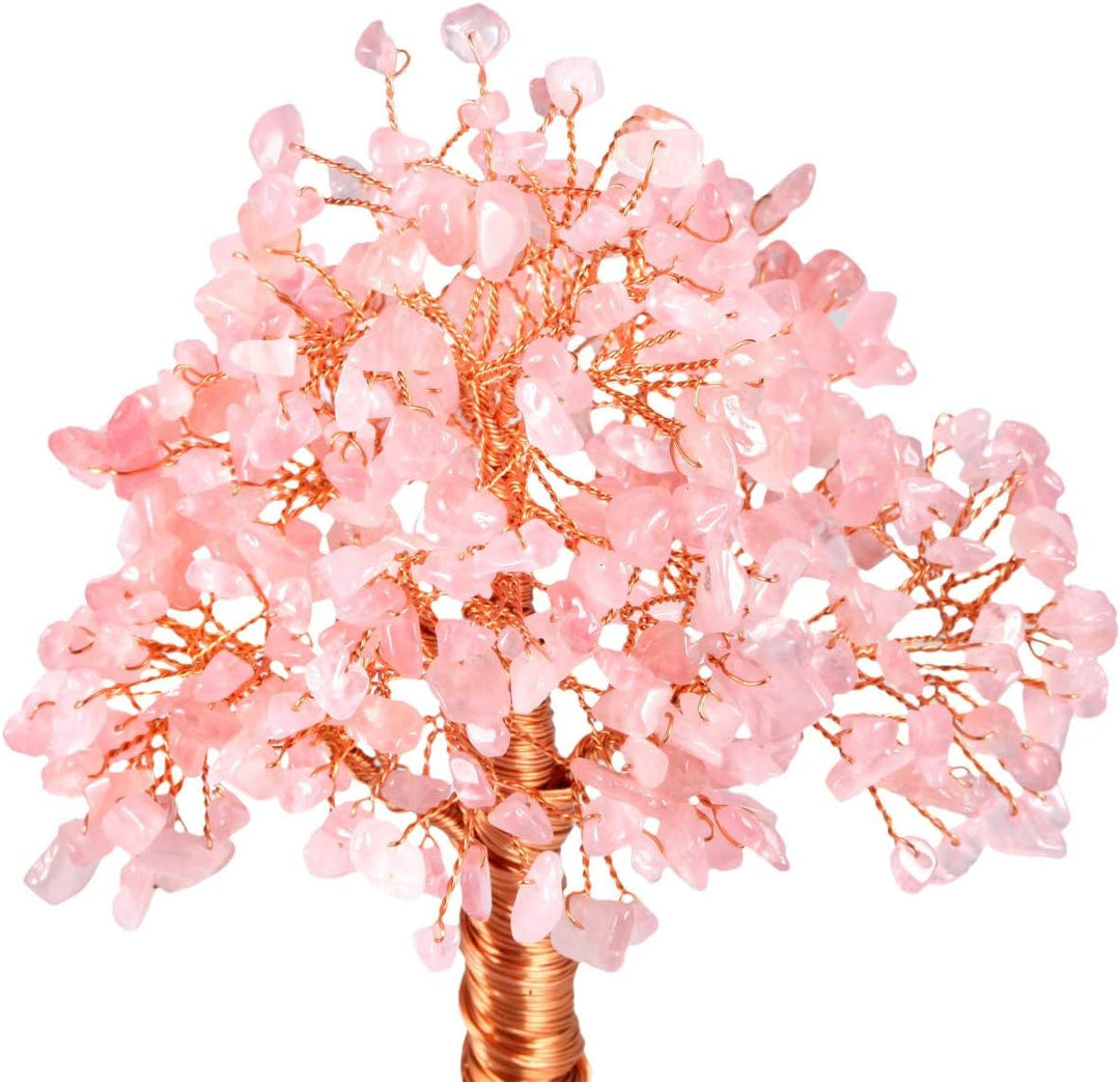 KYEYGWO Geld Baum auf Achat Basis Bonsai Skulptur Figur für Glück Reichtum Gesundheit 5"-5,9" hoch g