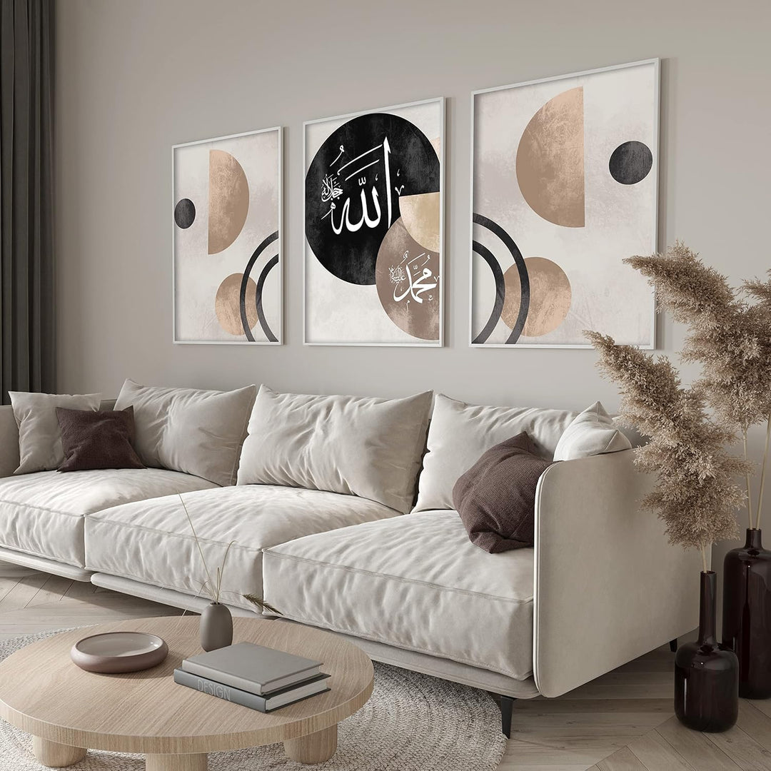 HAVA Artwork ® Poster Set, Islamische Poster, Islam Poster Set, Poster Set Islam, Islamische Bilder,
