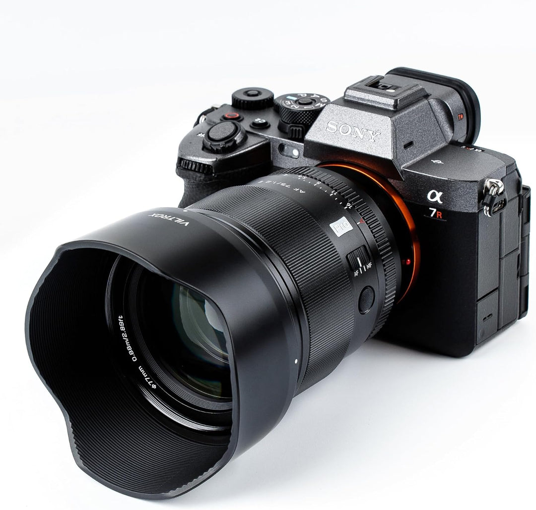 VILTROX 75mm f/1.2 E-Mount Objektiv Prime APS-C Autofokus für Sony a6000 a6400 a6700 a6600 ZV-E10 a7