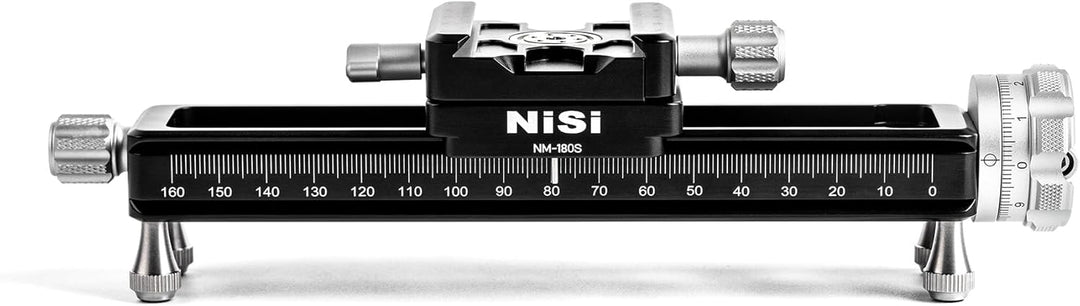 NiSi NM180 Makro Fokussierschiene - 360° Rotierbar Stabiler Makroschlitten/Makro Einstellschlitten/M