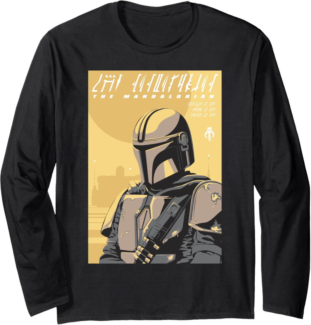 Star Wars The Mandalorian Poster Langarmshirt