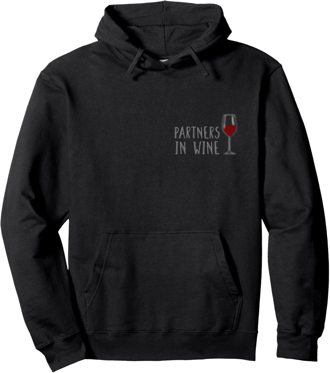 Weintrinker Wein Bekleidung Partners In Wine Rotwein Outfit Pullover Hoodie