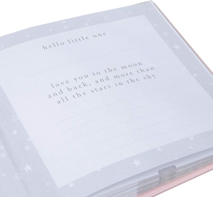 Widdop Fotoalbum für Babys, 1,8 x 1,2 m, mit silberfarbenem Teddy-Aufsatz, für Mädchen