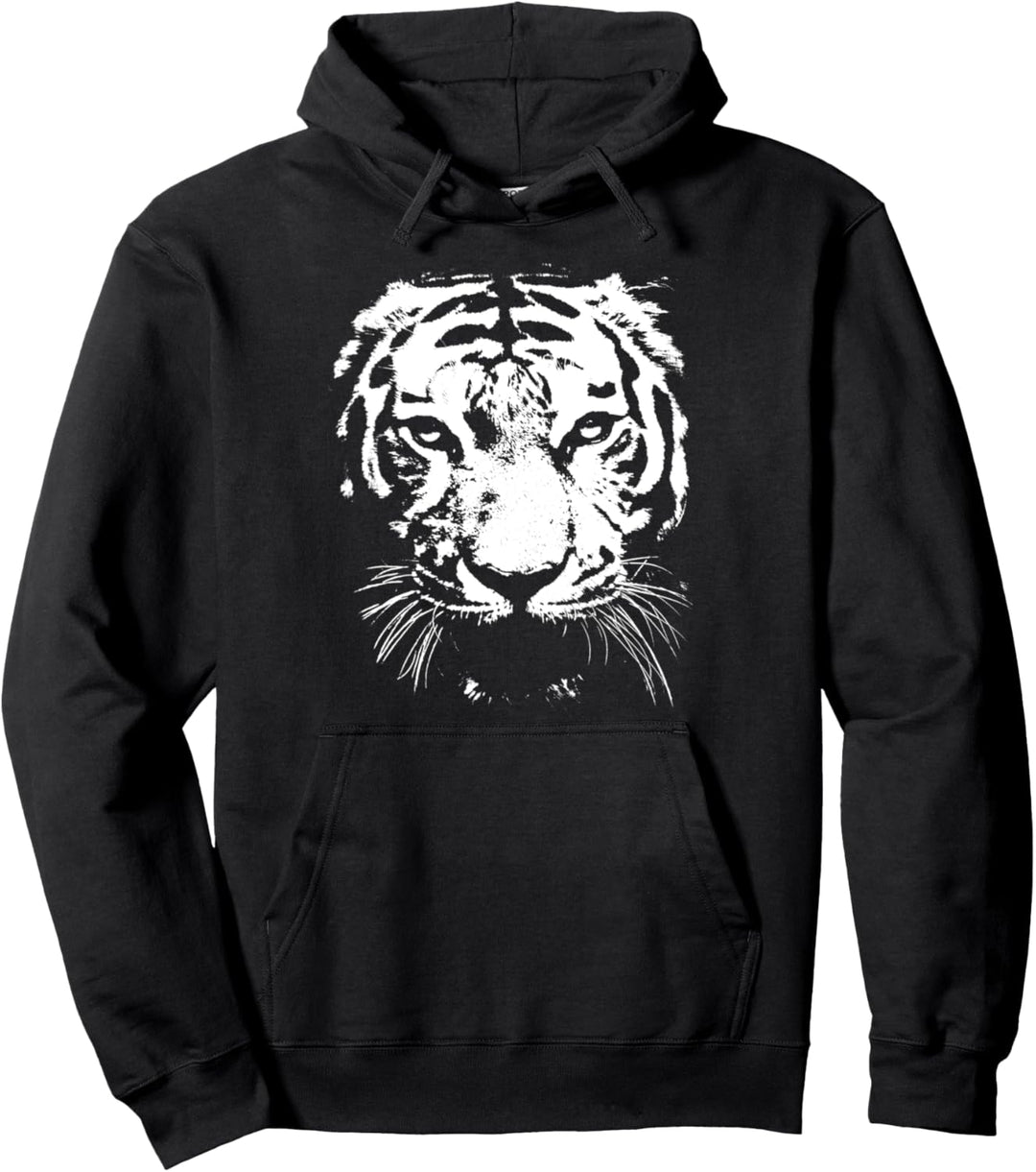 cooler Weisser Tiger Pullover Hoodie
