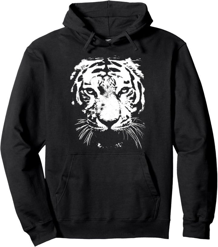 cooler Weisser Tiger Pullover Hoodie
