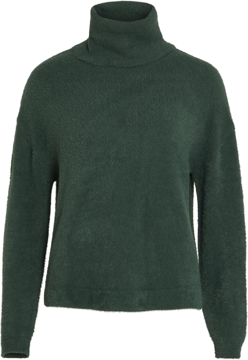 Vila Damen Vilajuli Rollneck L/S Knit-Noos Pullover, Pineneedle