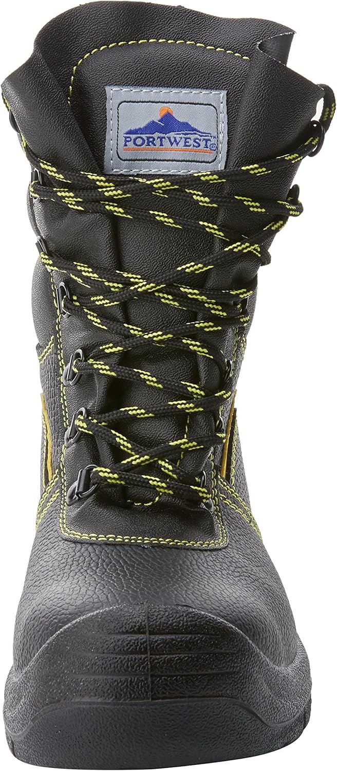 Portwest Steelite Fellgefütterter Sicherheitsstiefel S3 CI, Grösse: 38, Farbe: Schwarz, FW05BKR38 38