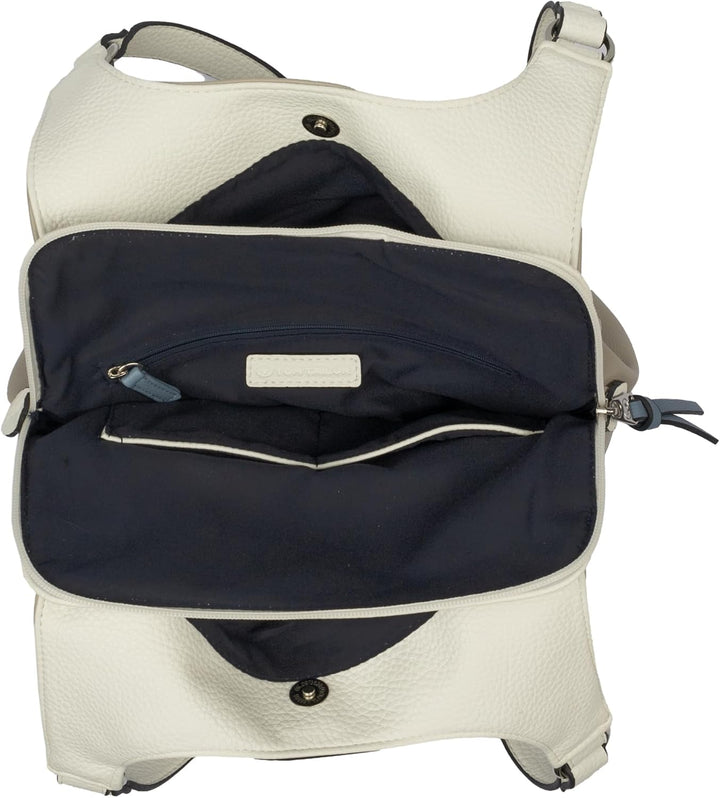 TOM TAILOR Juna Damen Shopper Umhängetasche Reissverschluss Klein, Blau