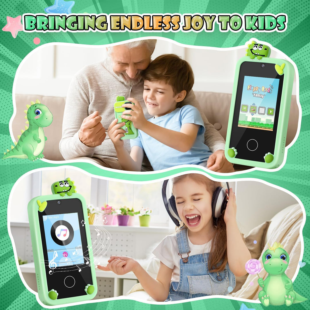 Kinder Smartphone Spielzeug Luckits Kinder Handy mit Touchscreen MP3 Kleinkind Handy mit 32G TF Sili