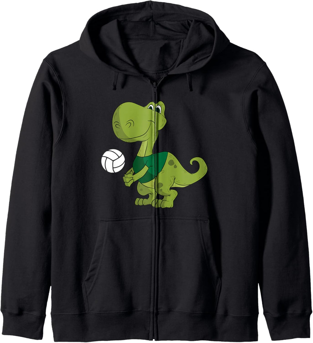 T-Rex Dinosaurier spielt Volleyball Cute Volley Dino Kapuzenjacke