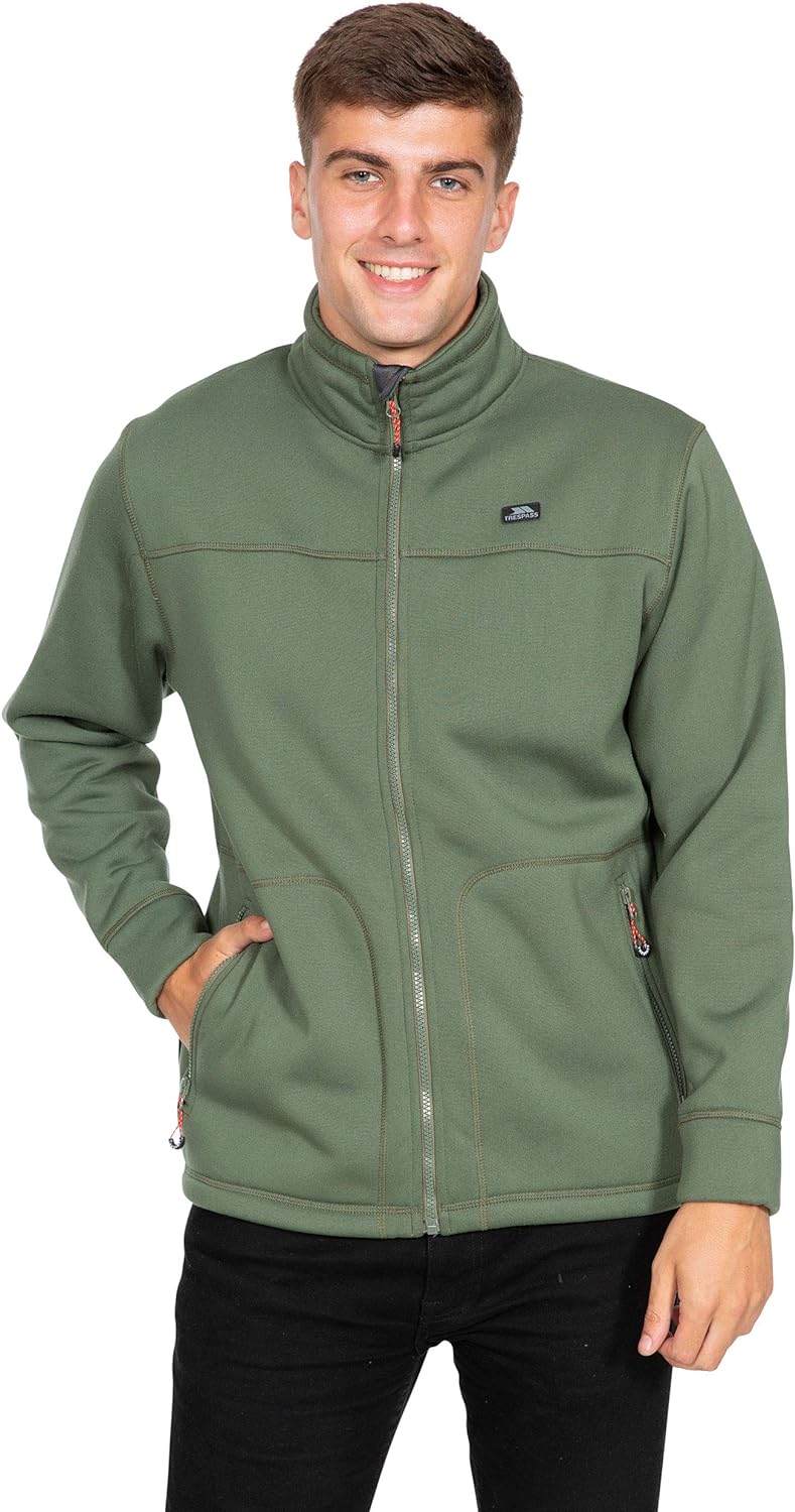 Trespass Herren Tailbridge Fleece, Mehrfarbig, XL S Grün, S Grün