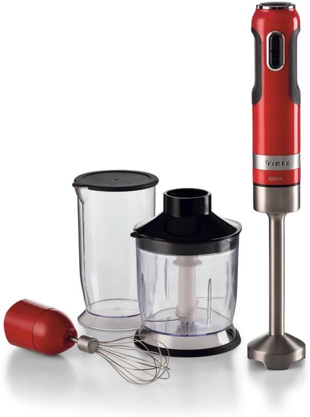 Ariete, 3-in-1 Stabmixer Moderna 602, Inklusive Zerkleinerer, Mixbecher Und Schneebesen, 10 Geschwin