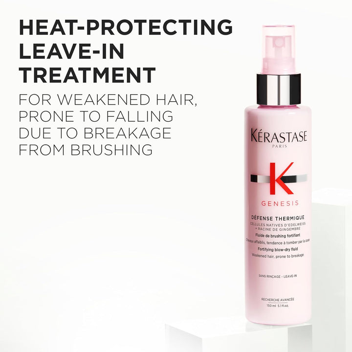 Kérastase | Hitzeschutzspray für geschwächtes Haar, Schützend gegen Haarbruch und Hitzeschäden, Défe