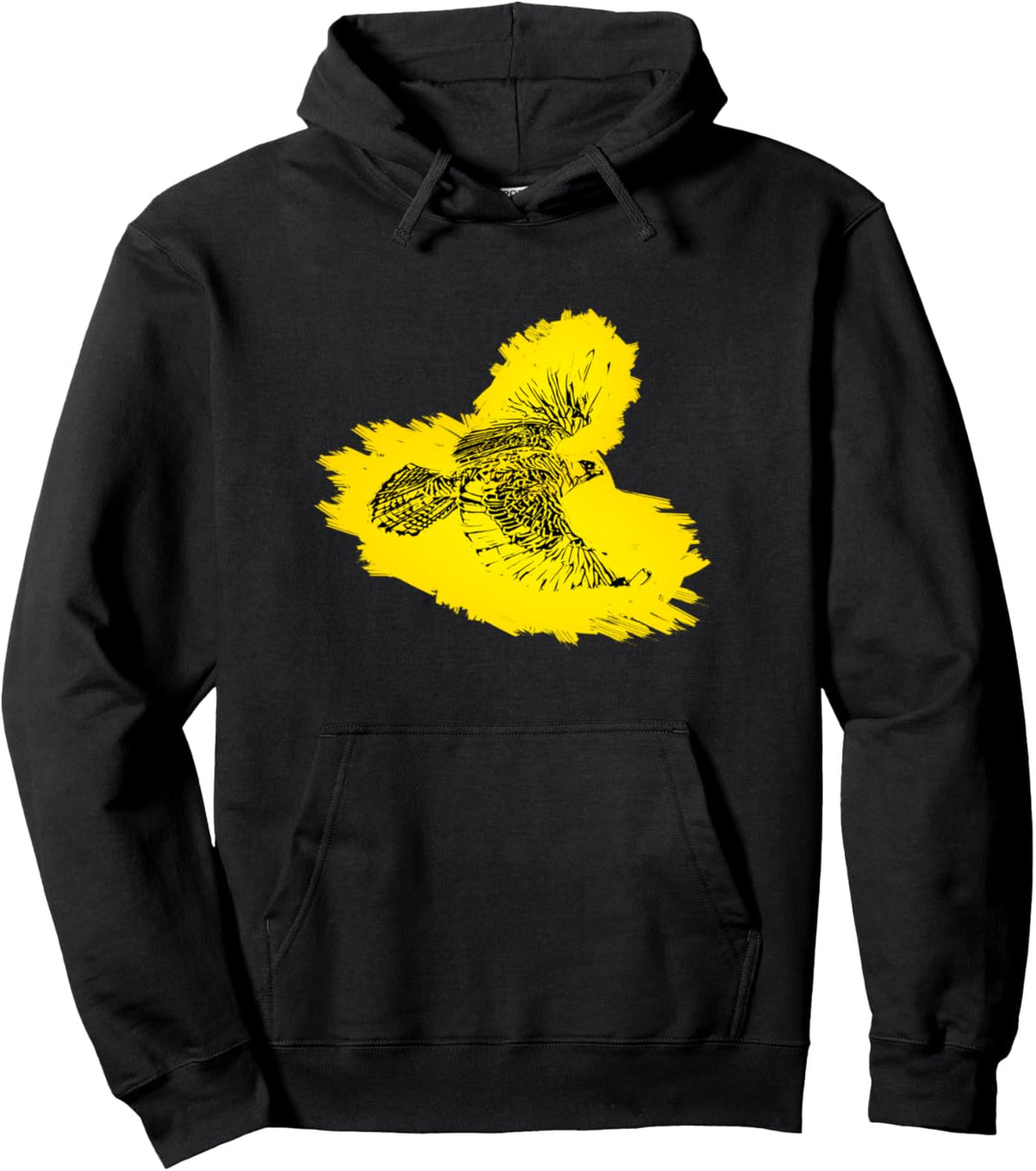 Falke Motiv Raubvogel Vögel Tiere Schnabel Krallen Falken Pullover Hoodie