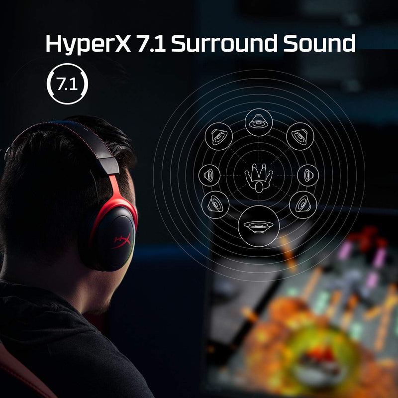 HyperX Cloud II Wireless - Gaming-Headset für PC, PS4, PS5* & Speedlink EXCEDO Gaming Headset Stand