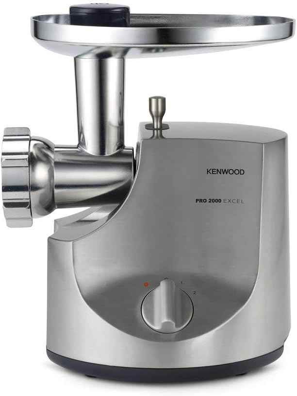Kenwood Fleischwolf MG700, 3 Edelstahl Lochscheiben, 2 Wurstfüll-Aufsätze, 1 Kebbe-Aufsatz, grosse E