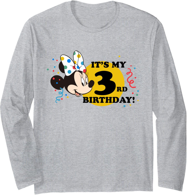 Disney Minnie Mouse 3rd Birthday Langarmshirt