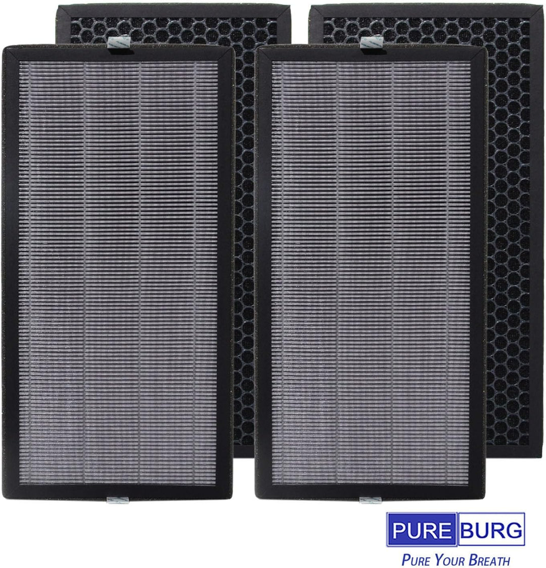 PUREBURG Ersatzfilter kompatibel mit Kärcher AF 50 Luftreiniger 2.863-078.0, 2er-Set (4 Stück) H13 T