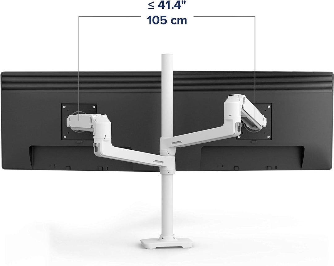 ERGOTRON 45-509-216 LX Dual Stacking Arm, Tall Pole 2 Monitore LX Stacking Arm Weiss