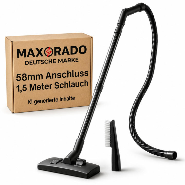 1,5m Set Ersatzteile Staubsaugerrohr Handgriff Staubsaugerschlauch Bodendüse Bürste passend für Faki