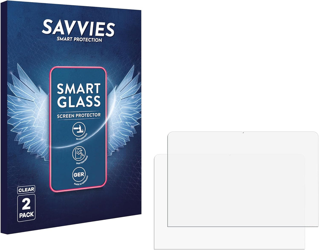 Savvies 2 Stück Panzer Schutz Glas für Apple MacBook Neo 13" 2026 9H Schutzfolie, Glas-Folie, HD Kla