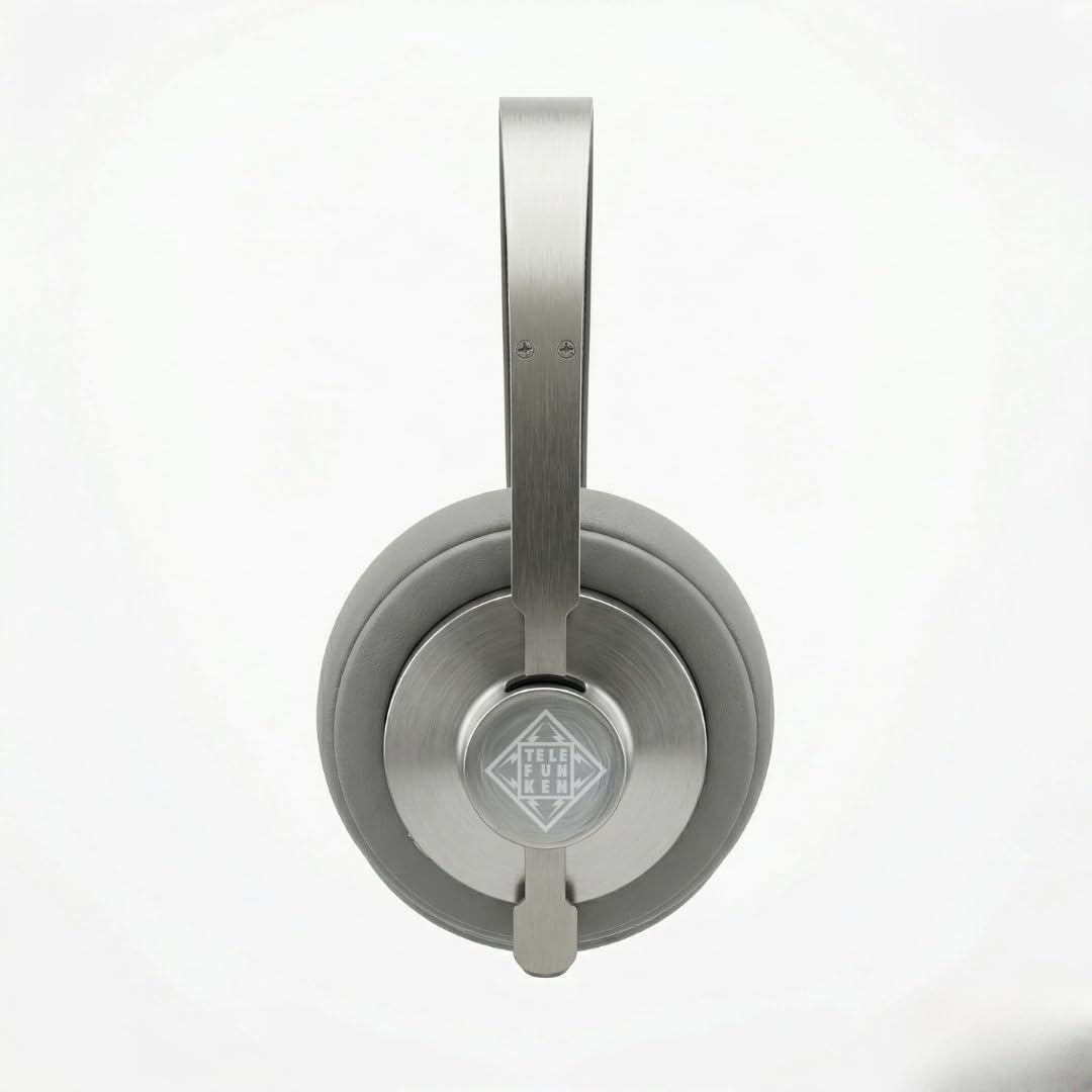 TELEFUNKEN ARCO Classic Edelstahl-Bluetooth-Kopfhörer – Ikonische Ganzmetall-Silhouette mit Luxus-Ha