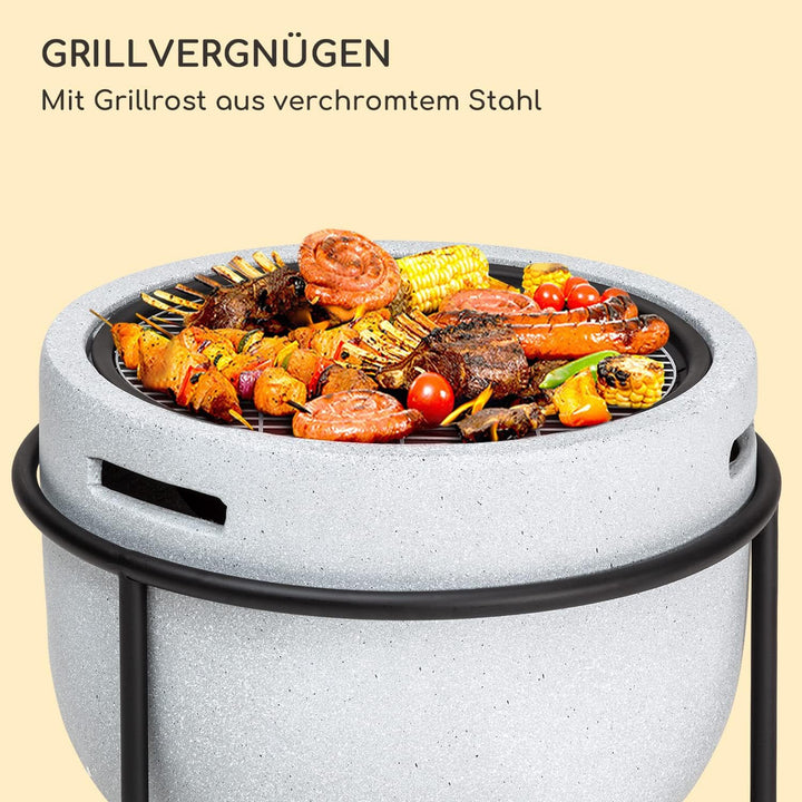 Blumfeldt Feuerschale, Tragbare Feuerstelle Outdoor, Feuerschalen für den Garten, Terrasse & Camping
