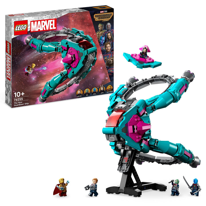 LEGO 76255 Marvel Das Neue Schiff der Guardians of The Galaxy Volume 3 BAU-Spielzeug mit Mantis, Dra