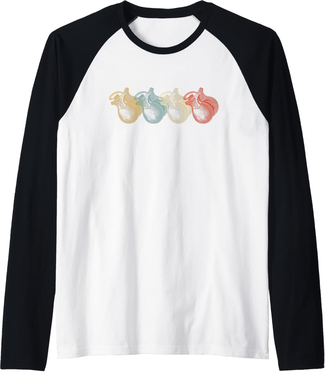Vintage Flamenco Kastagnetten Musiker Tänzer Geschenk Raglan