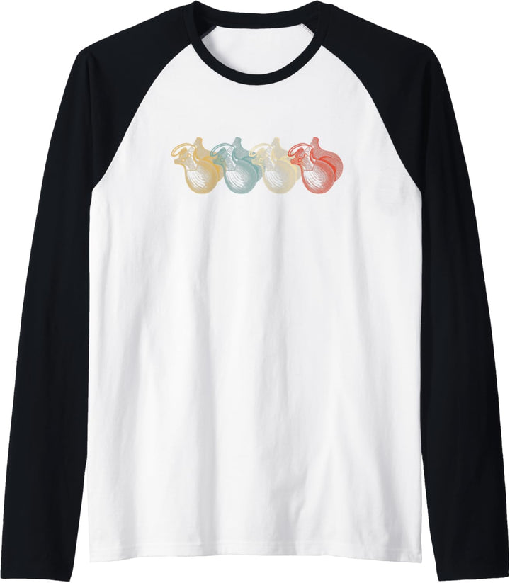 Vintage Flamenco Kastagnetten Musiker Tänzer Geschenk Raglan