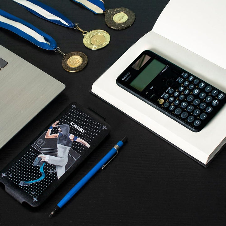 Casio FX-991DE CW ClassWiz technisch wissenschaftlicher Rechner mit Art-case "runner", deutsche Menü