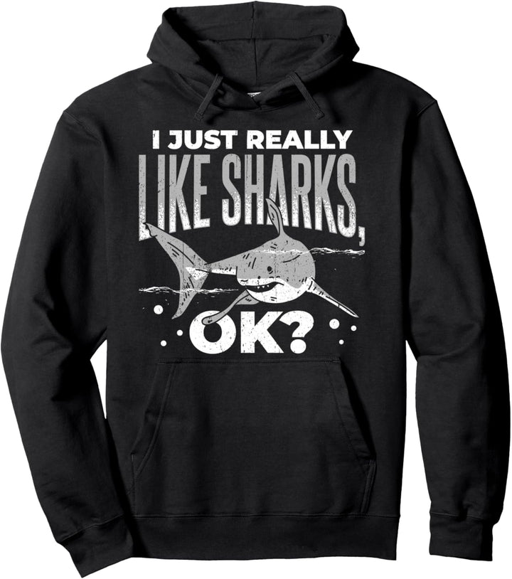Haie Geschenk - Ich mag halt einfach Haie Ok? Pullover Hoodie