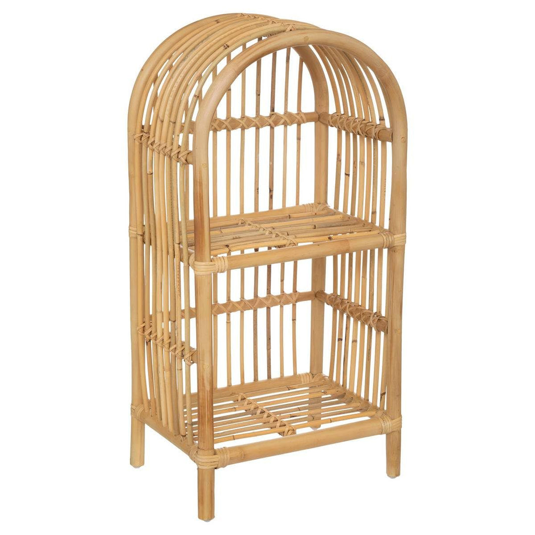 Kinderbuchregal - Rattan - H76 cm - Beige - Atmosphera créateur d'intérieur