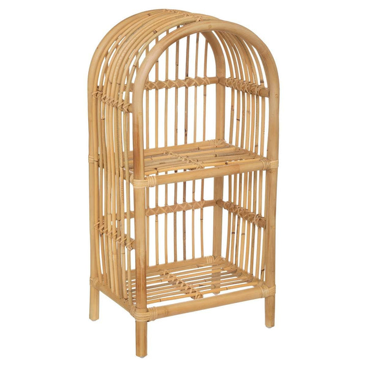 Kinderbuchregal - Rattan - H76 cm - Beige - Atmosphera créateur d'intérieur