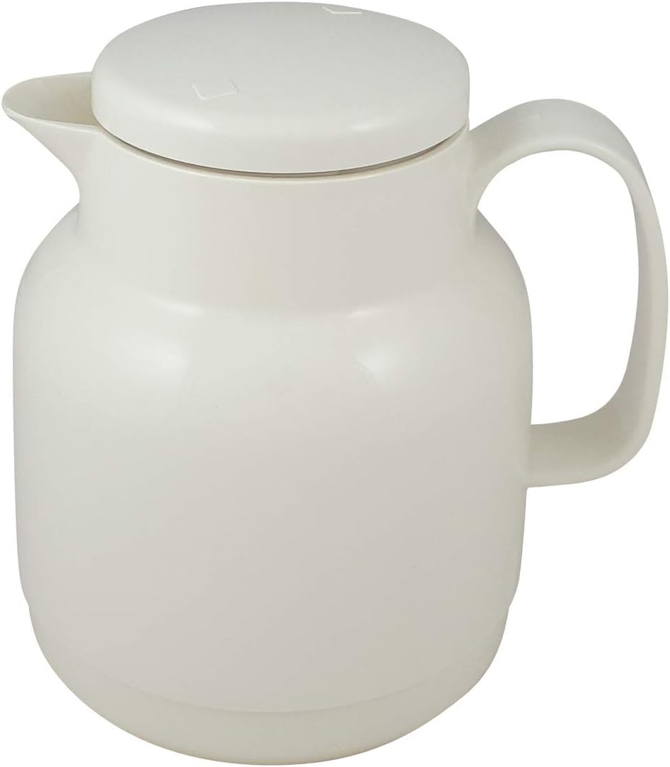 Helios Mondo Kunststoff-Isolierkanne, weiss, 1 Liter 1,0 Liter Weiss, 1,0 Liter Weiss