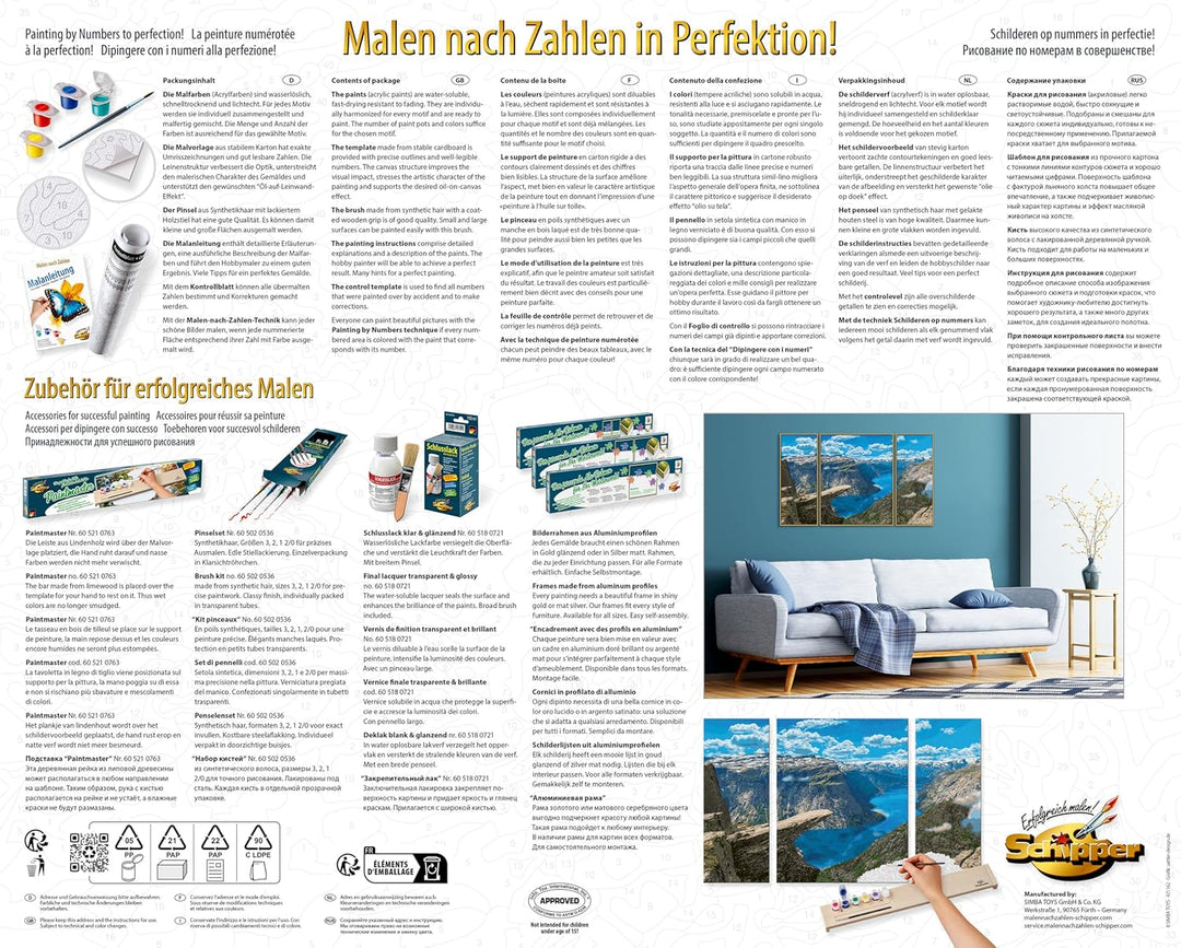 Schipper 609260922 Malen nach Zahlen – Trolltunga in Norwegen - Bilder malen für Erwachsene, inklusi