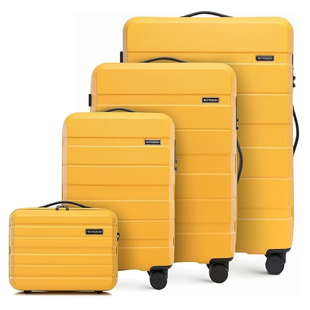 WITTCHEN COMODO Line Koffer Handgepäck Gepäck-Set aus ABS Teleskopgriff TSA Schloss 4 Doppelräder Ge