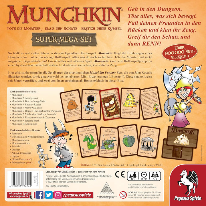 Pegasus Spiele Munchkin Fantasy Super-Mega-Set