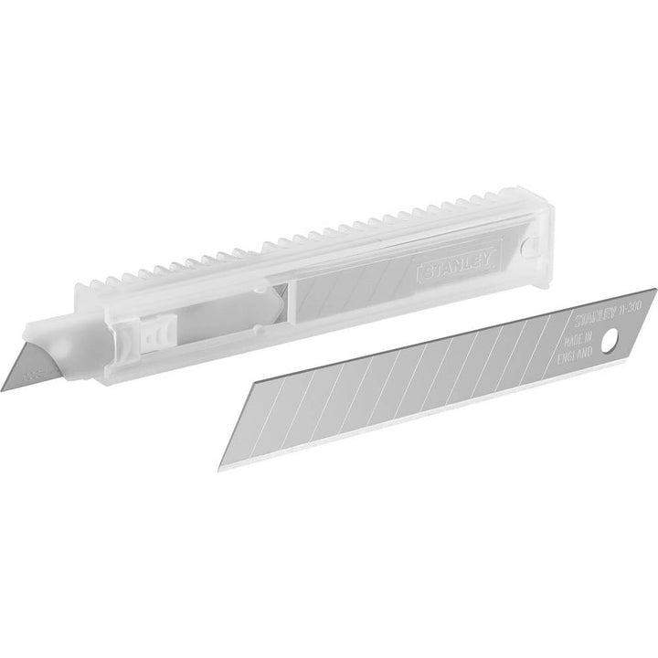 Stanley Abbrechklingen für Cuttermesser 1-11-300 (9 mm, gerade Schneide mit 12 abbrechbaren Segmente