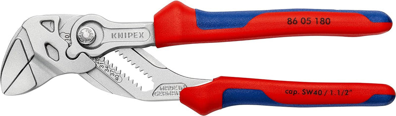 KNIPEX Zangenschlüssel (250 mm) 86 05 250 & Zangenschlüssel (180 mm) 86 05 180 Bundle mit Zangenschl