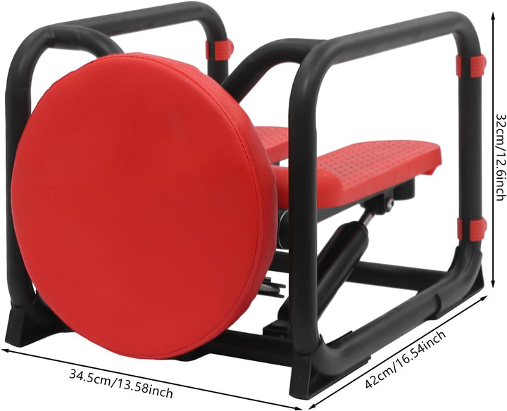 Stepper mit LCD Display, Sitzkissen für zuhause | Stairmaster bis 150 kg, Rutschfeste Pedale, Kompak