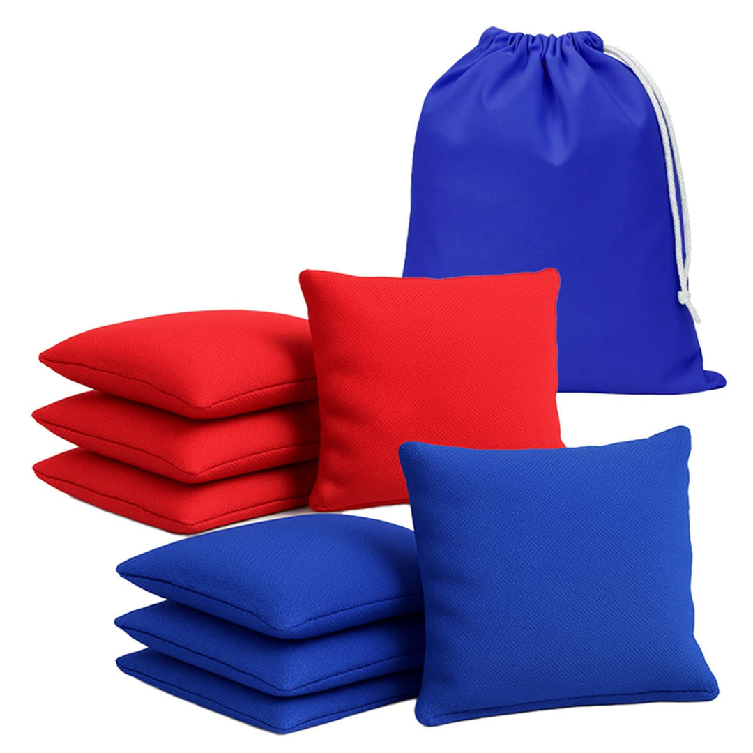 Offizielle Cornhole Tasche | 4 Blaue und 4 rote Taschen | Offizielle Grössen | Premium Qualität | 10