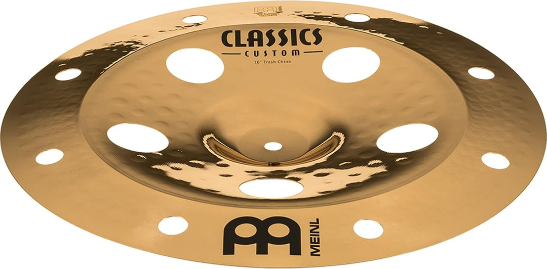 Meinl Cymbals Classics Custom Brilliant Trash China 16 Zoll (Video) Schlagzeug Becken (40,64cm) B12